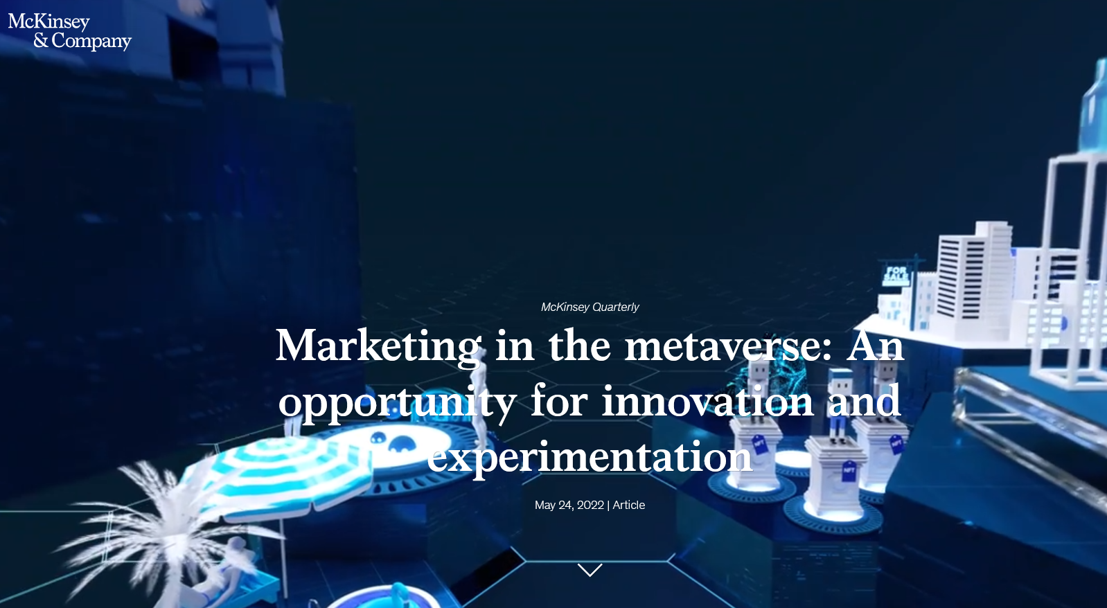 publicidad y mercadeo en el metaverso McKinsey