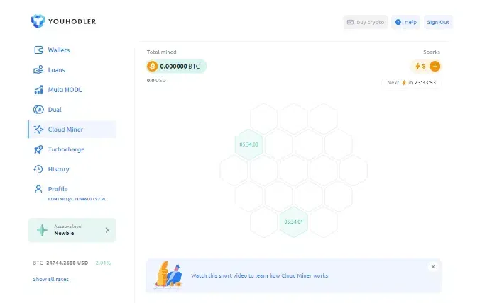 youhodler is app that pays cash for sign up as well