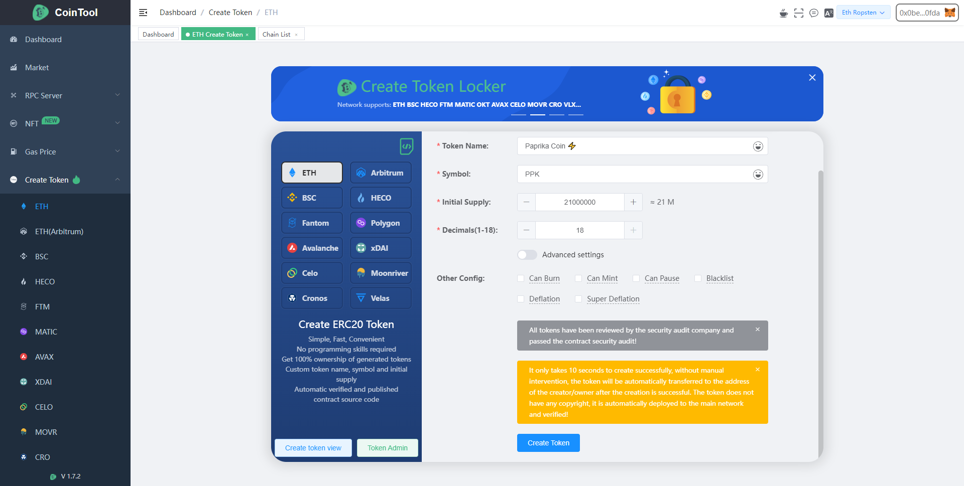 Create your own cryptocurrency