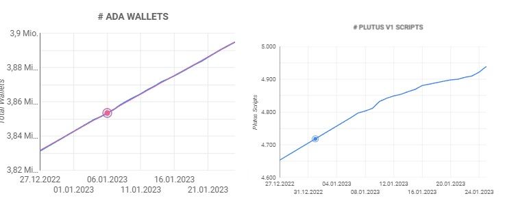 Cardano-Wallets und Smart-Contracts Chart