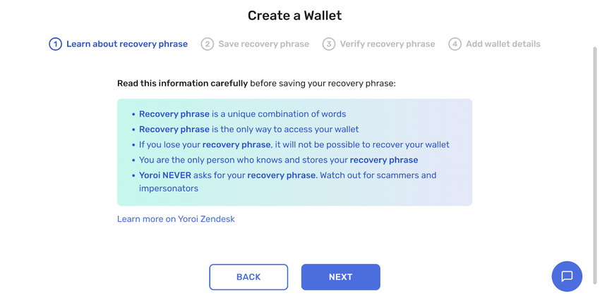 create wallet