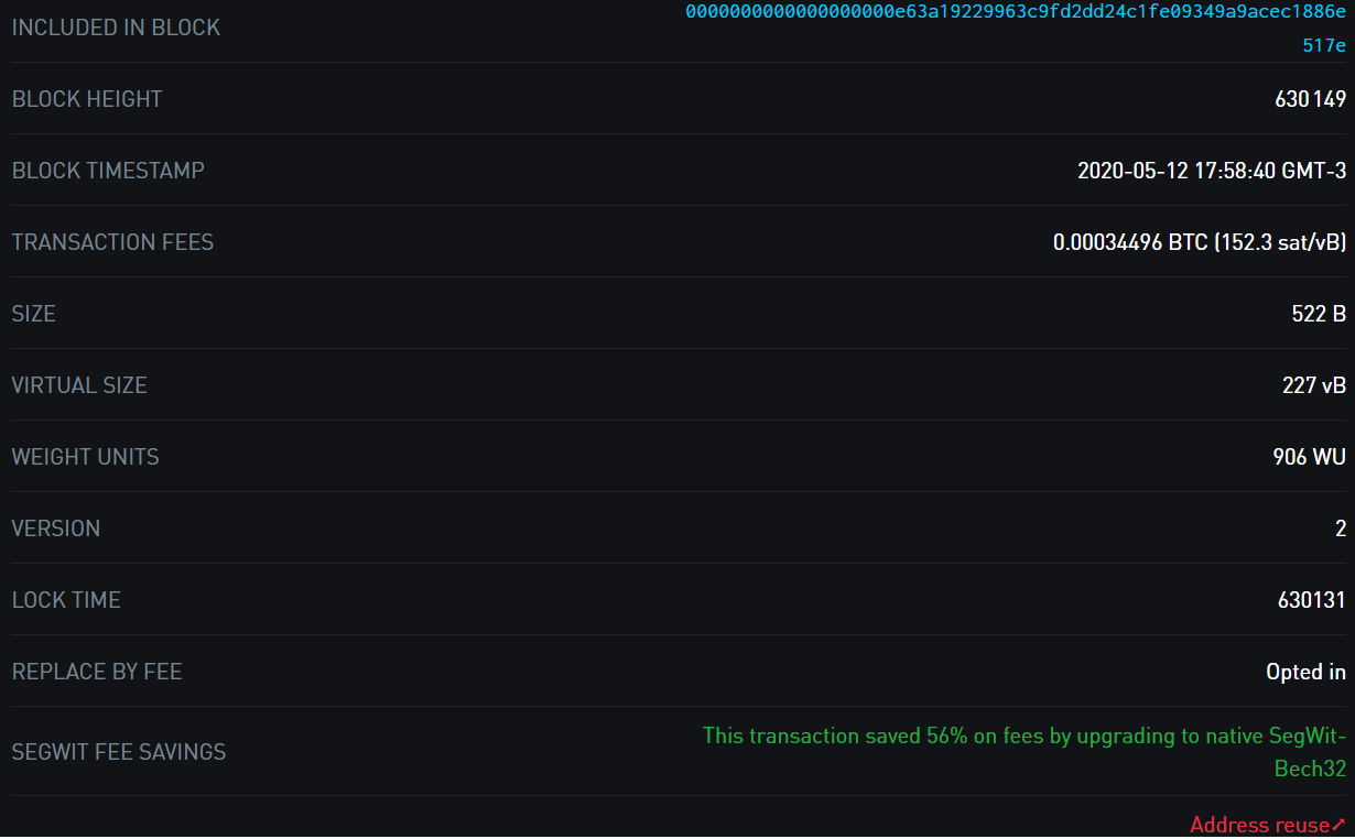 85.000 BTC transferidos por aproximadamente U$ 2,75