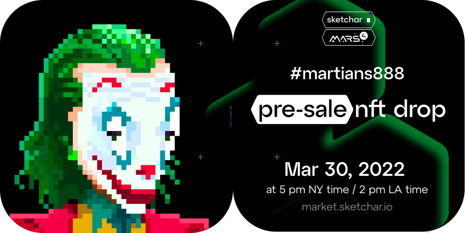 Sketchar Topluluk Tarafından Oluşturulan İlk NFT Koleksiyonunu Başlattı: Martians888
