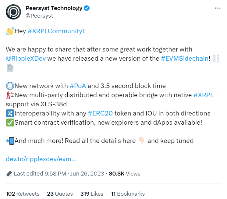 XRPL wird kontinuierlich optimiert