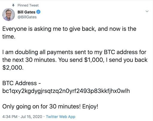 Мошеннический твит