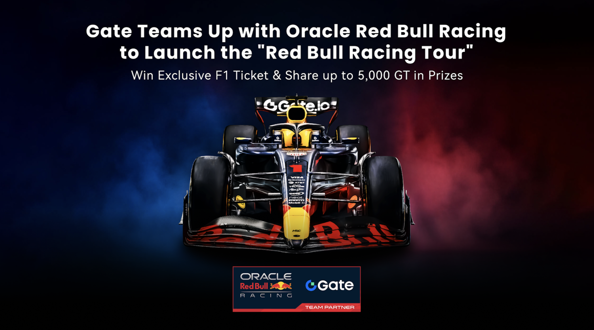 Gate Teams Up with Oracle Red Bull Racing to Launch the “Red Bull Racing Tour”: Win Exclusive F1 Ticket & Share up to 5,000 GT in Prizes