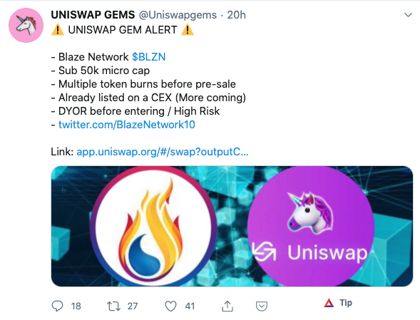 Tuit Uniswap Blaze