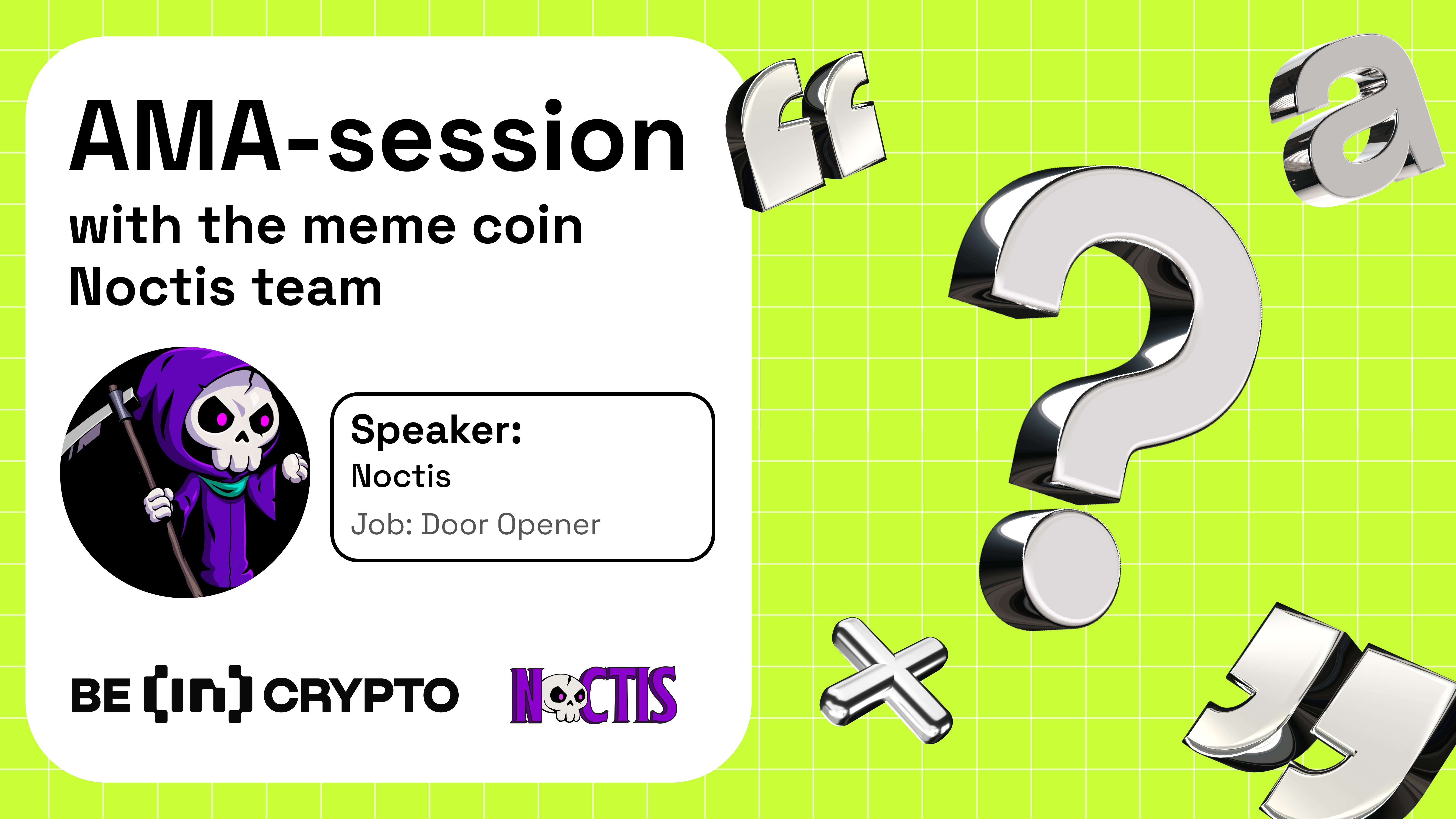 Noctis X BeInCrypto AMA Session