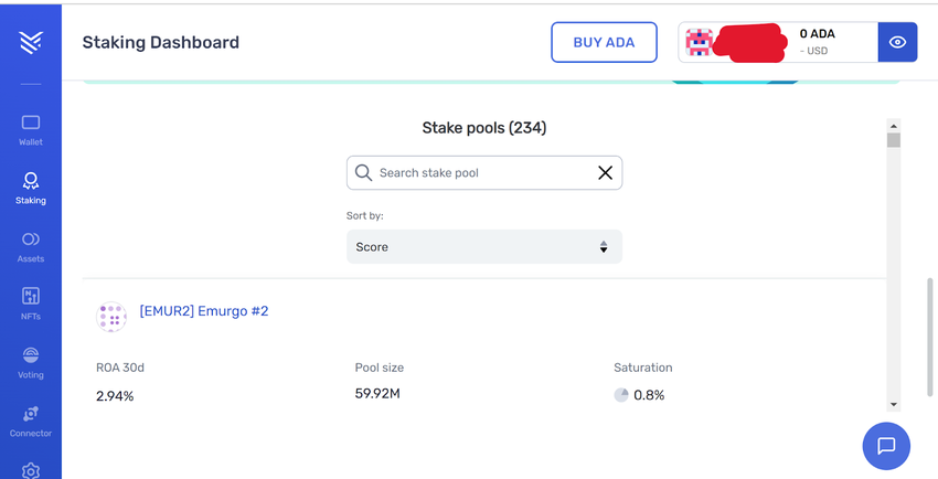 staking dashboard