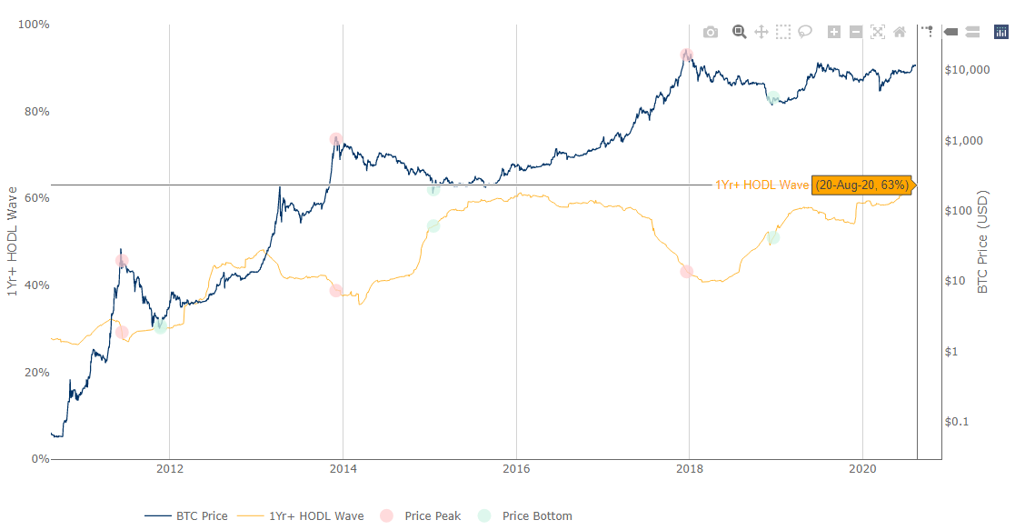 bitcoin hodl wave high