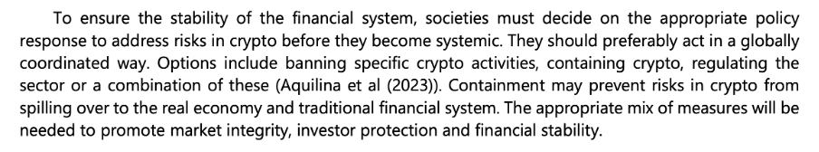 Recommendation from BIS to ensure stability Source: BIS