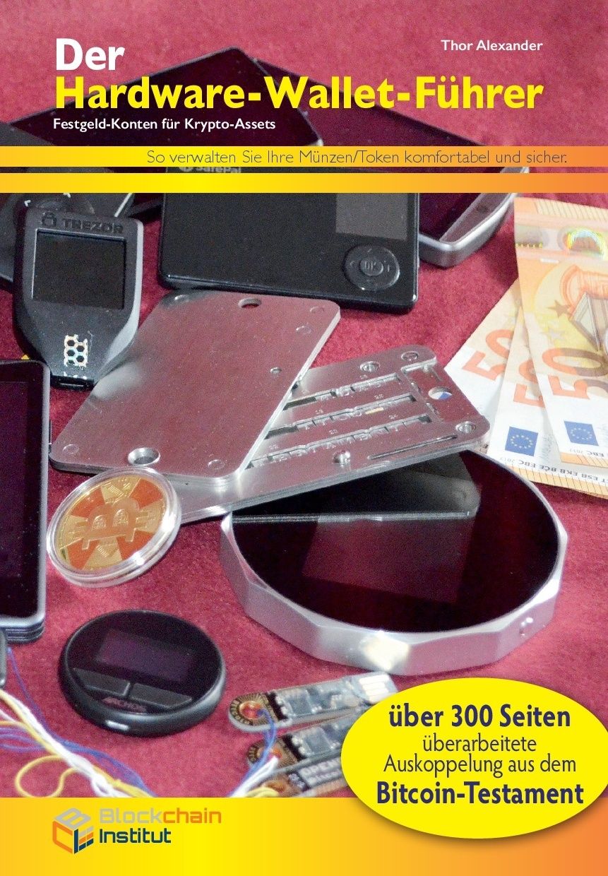 Der Hardware Wallet Führer, Cover des Buches. 