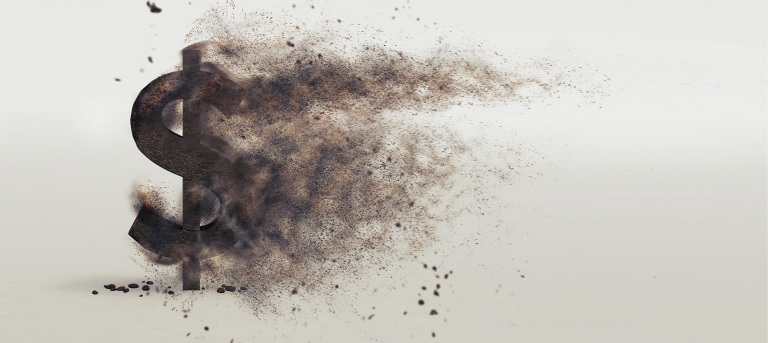 Dollar Dissolving into Dust