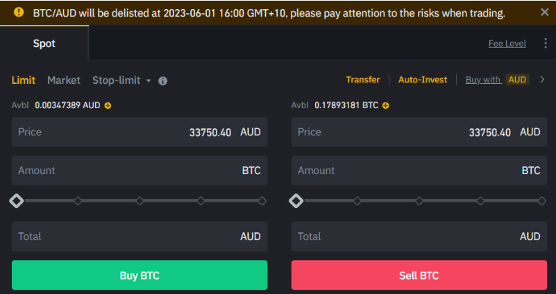 Bitcoin Kurs Binance Australia