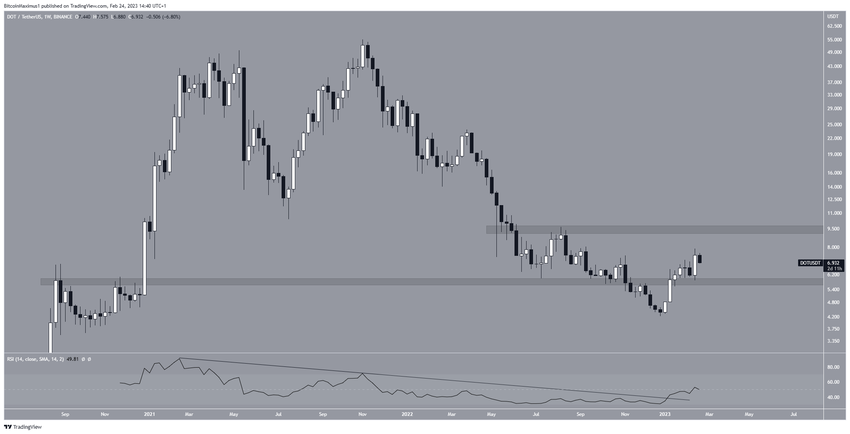 Dzienny wykres Polkadot