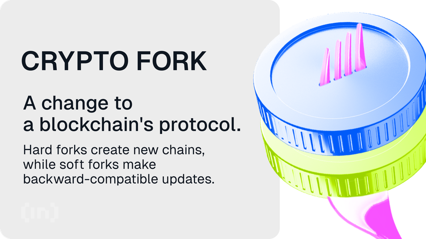 what are crypto forks infographics