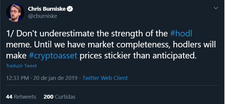 Chris Burniske HODL