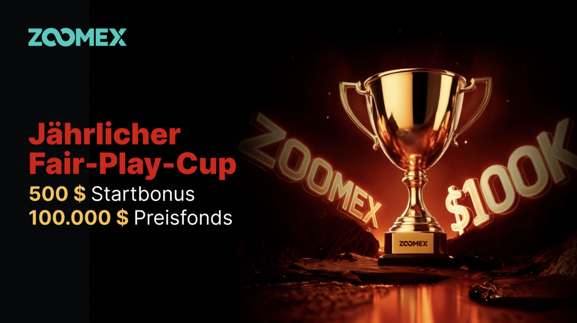 ZOOMEX startet zum Jahresende den Trading-Wettbewerb „Fair Play Cup“ und unterstreicht damit sein Engagement für Fairness, Transparenz und Integrität mit einem Preisgeld von 100.000 USD