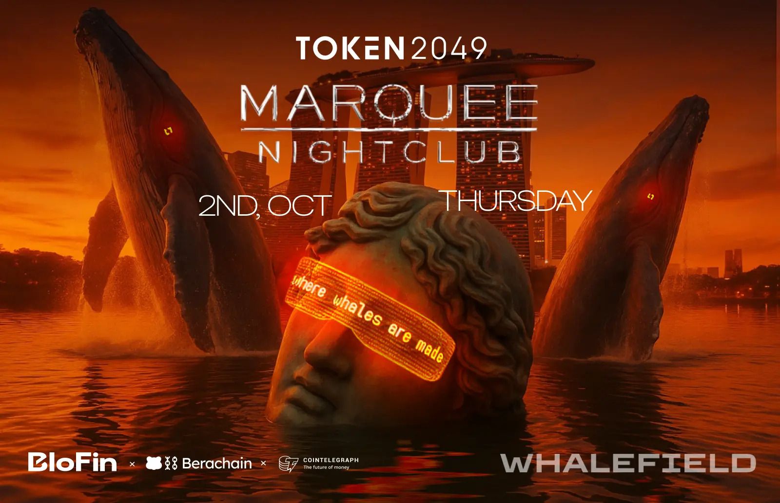 BloFin ve Berachain’den TOKEN2049 Kapanış Partisi: Whalefield, Marquee Singapur’da