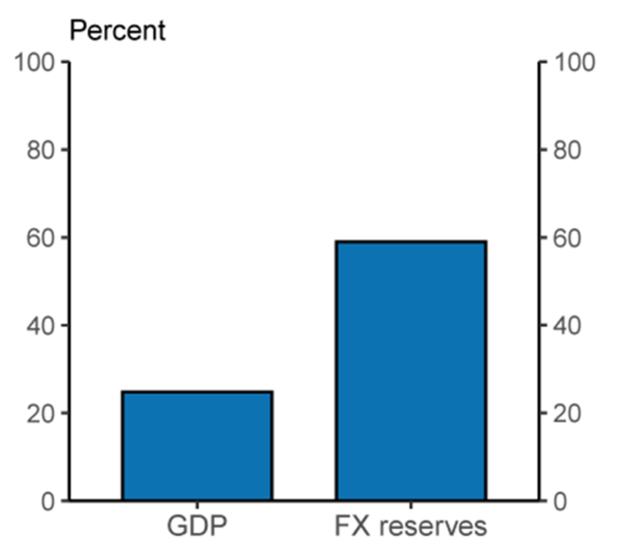 The International Role of the US Dollar Source: Federal Reserve