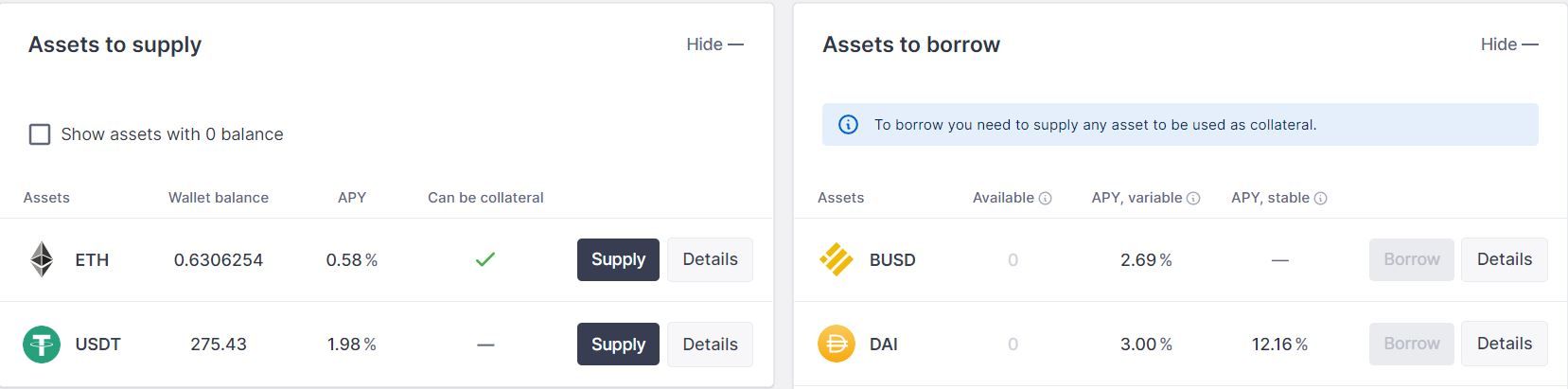 Defi, Stablecoin, Yield Farming, Zinsen