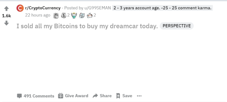 Feedback von Reddit-Nutzern.