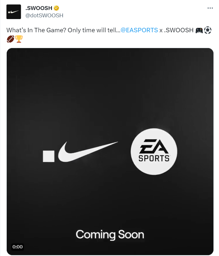 NFT Kollaboration Nike EA