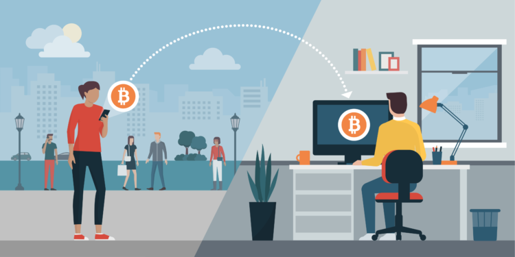 Minh họa sàn giao dịch P2P là gì