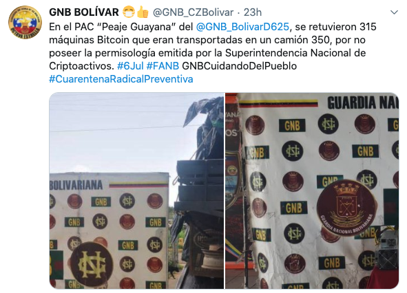 Tuit GBA incauta 300 Asic Bitcoin