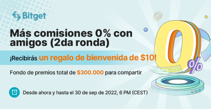 Consigue hasta un 10% de bonificación al comprar criptomonedas con 0 comisiones en Bitget