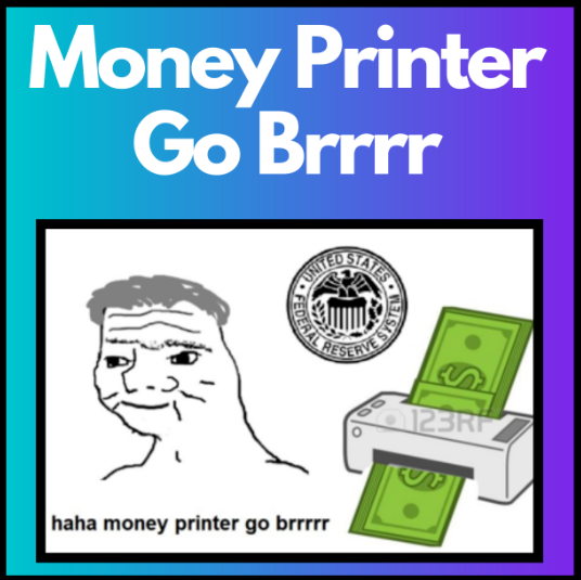 Gelddruckmaschine läuft heiß