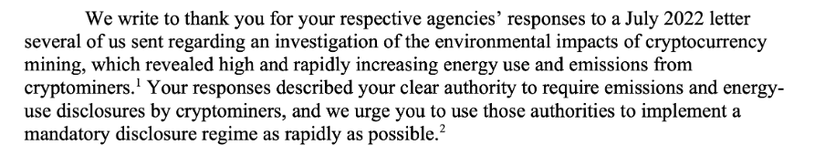 Feb.6 Note from Congress Source: Warren Senate