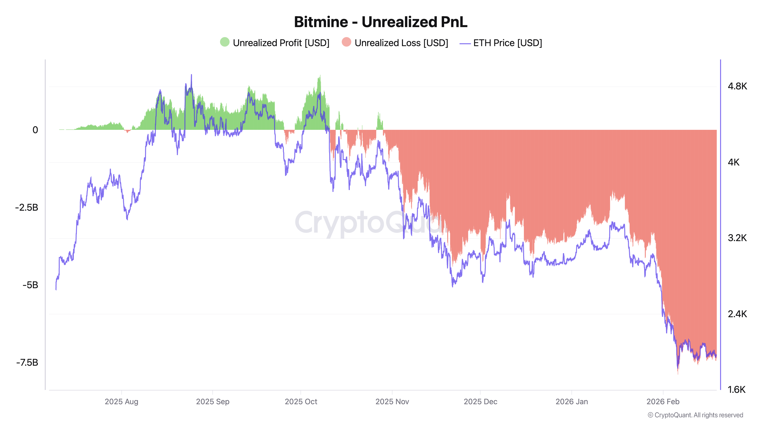 BitMine Unrealized Losses on Ethereum Holdings