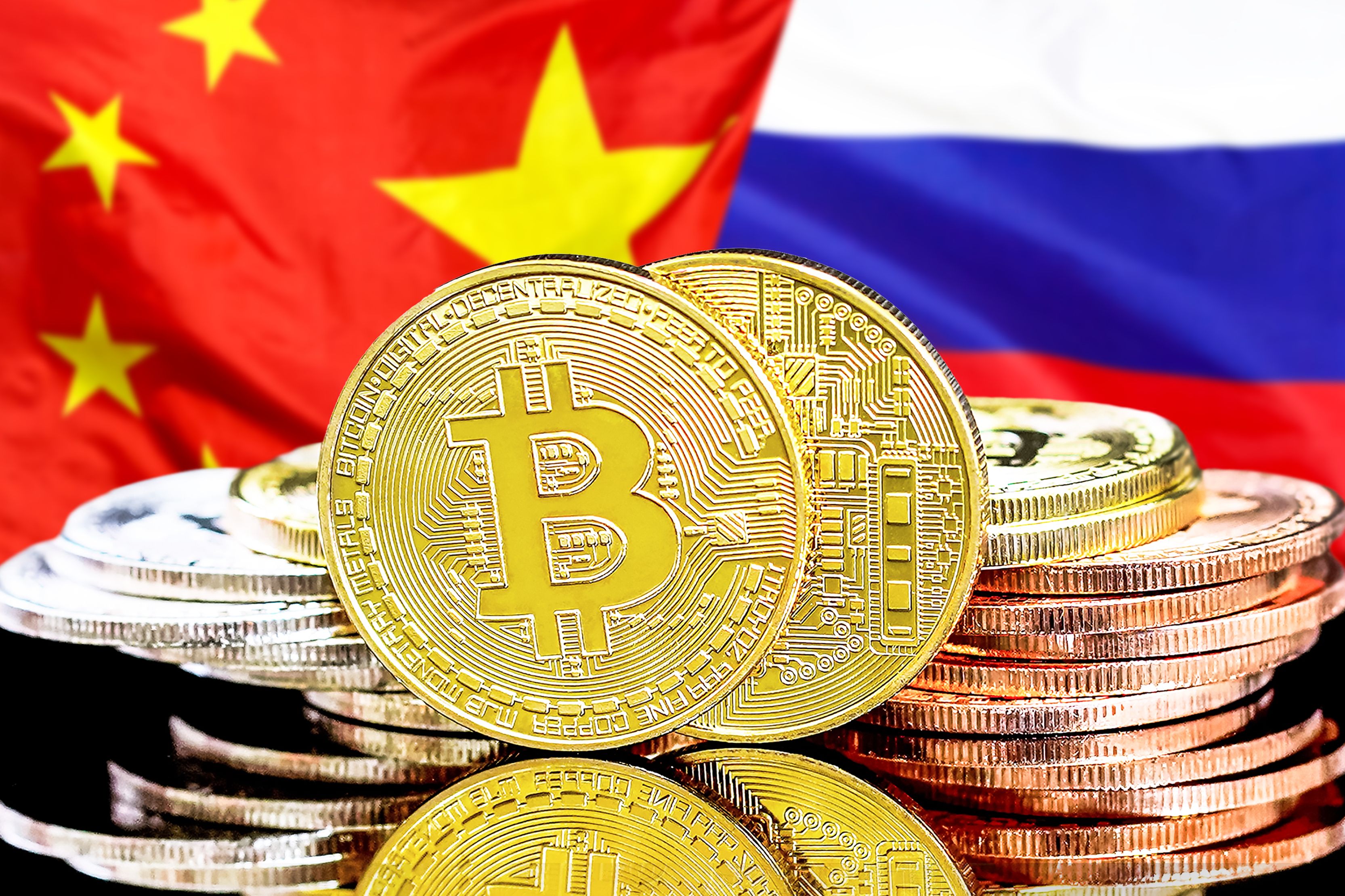 china russia bitcoins
