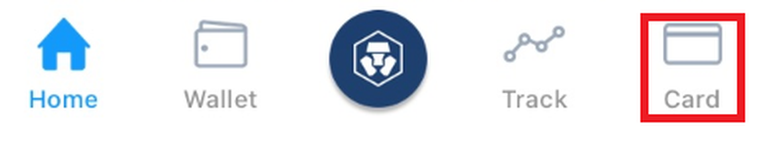 Reiter "Card" Crypto.com App