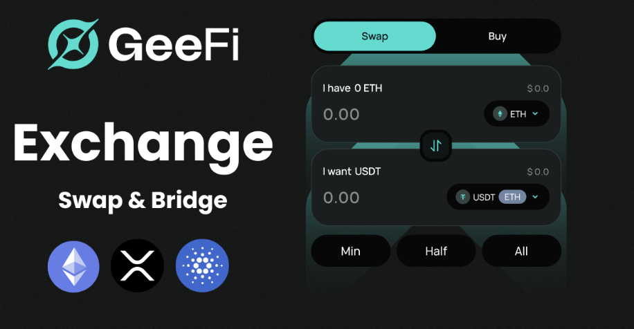 GeeFi Wallet Now Offers Multi-Chain Swaps and Bridging Directly In-App