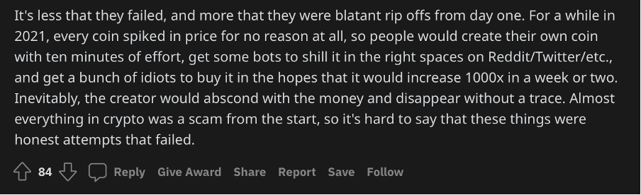 Screenshot shared by the Redditor 