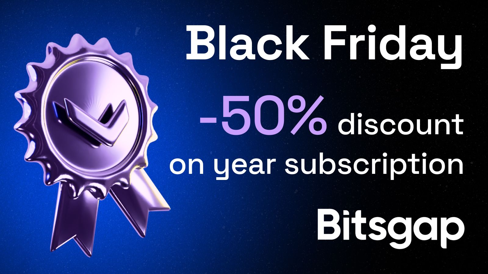 Bitsgap | 50% off for yearly subscription
