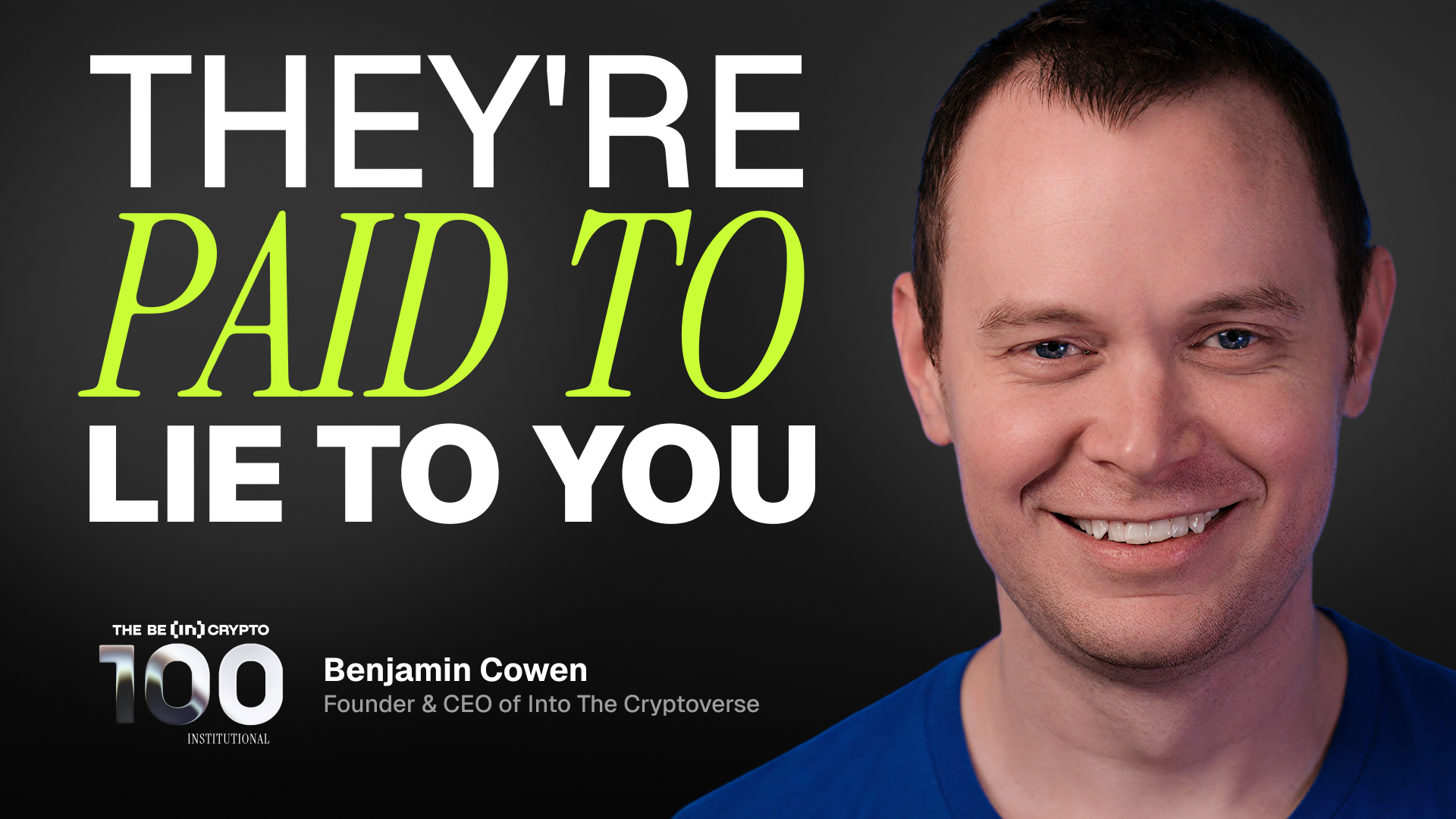 Dalla NASA alle criptovalute: l'improbabile viaggio di Benjamin Cowen