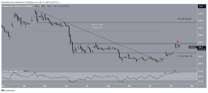 BNB/USDT Daily Chart