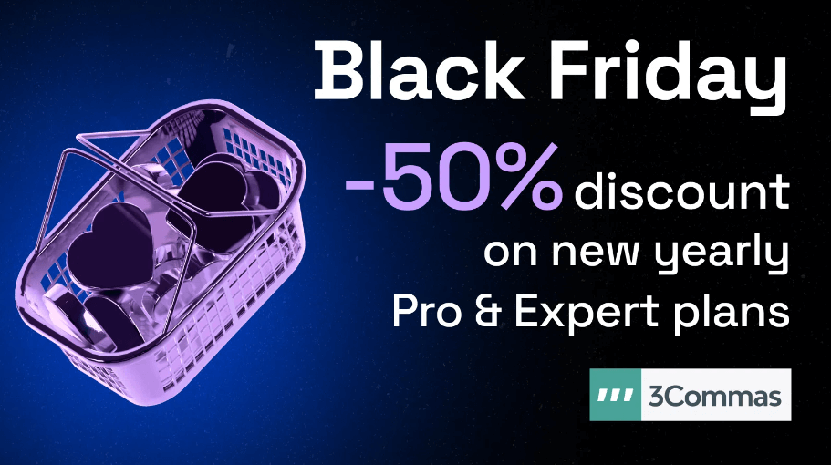 3Commas | Descuento del 50% en subscripciones anuales