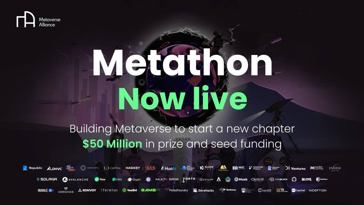 Metaverse Alliance Launches Metathon; $50M in Prizes and Seed Funding