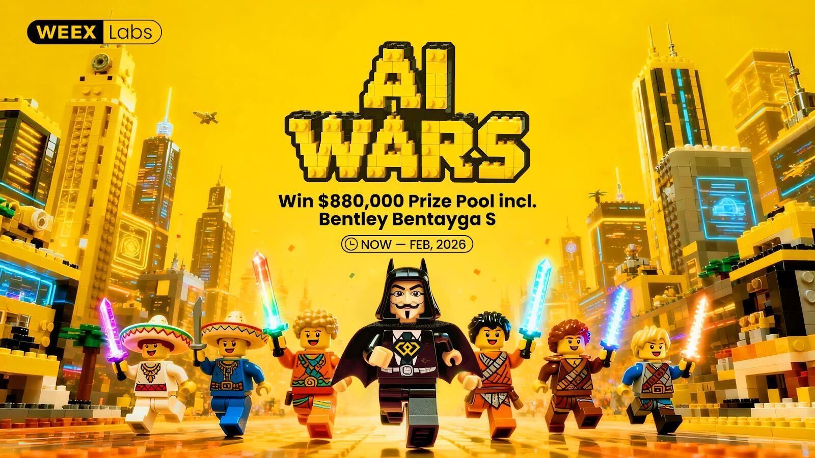 WEEX lancia un hackathon globale sul trading basato sull’IA con un montepremi di $880.000, tra cui una Bentley per il vincitore. Le iscrizioni stanno registrando un forte momentum