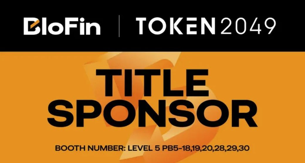 Blofin głównym sponsorem TOKEN2049 Singapur