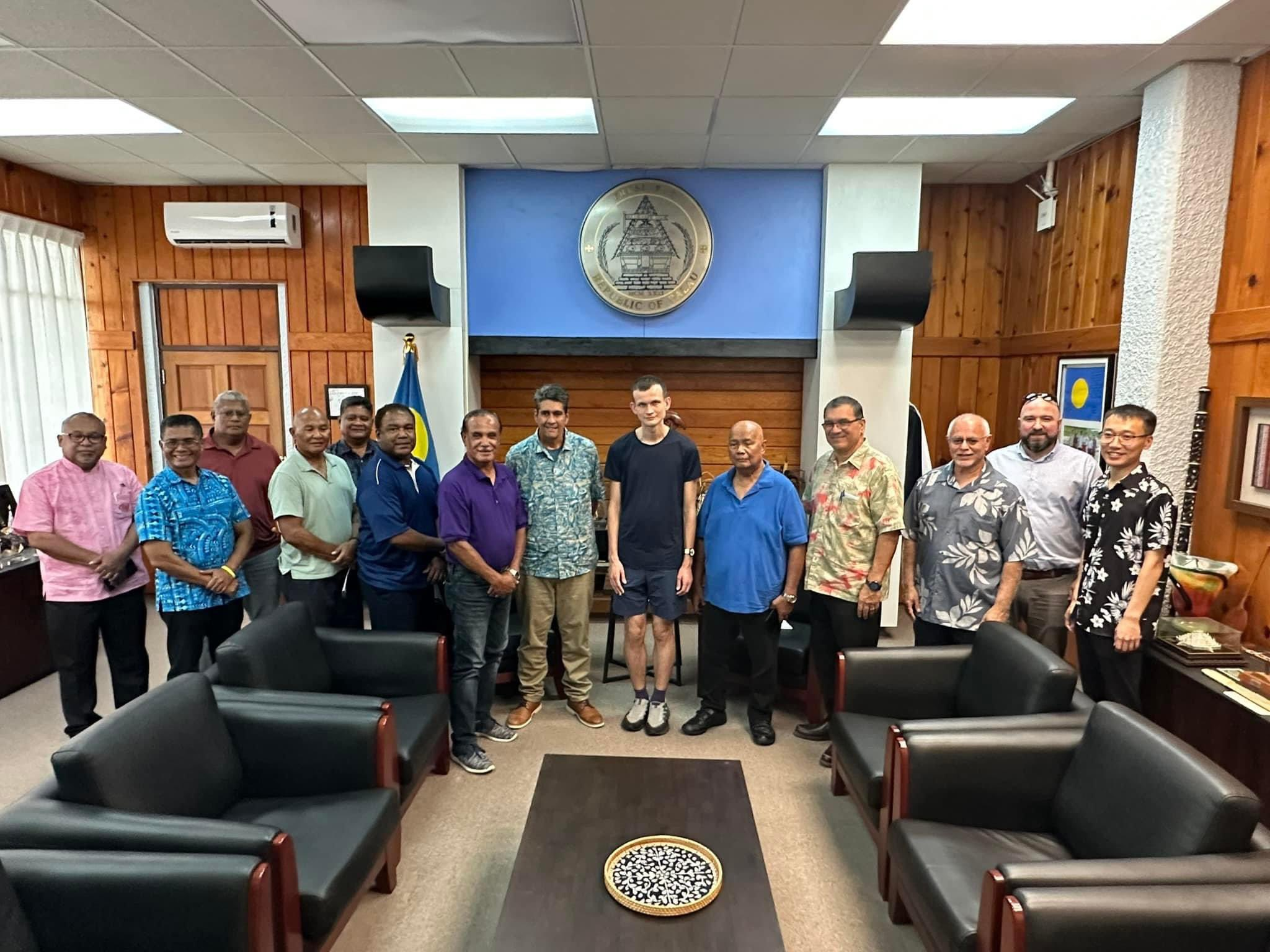 Vitalik Buterin asesoró al gobierno de Palau recientemente. 