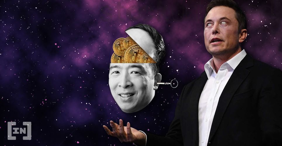 El candidato presidencial de EEUU pro Bitcoin Andrew Yang, se retira