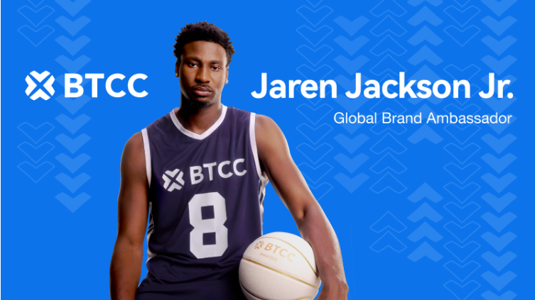 BTCC Exchange fait son entrée dans le monde du sponsoring sportif avec Jaren Jackson Jr., superstar de la NBA et icône lifestyle