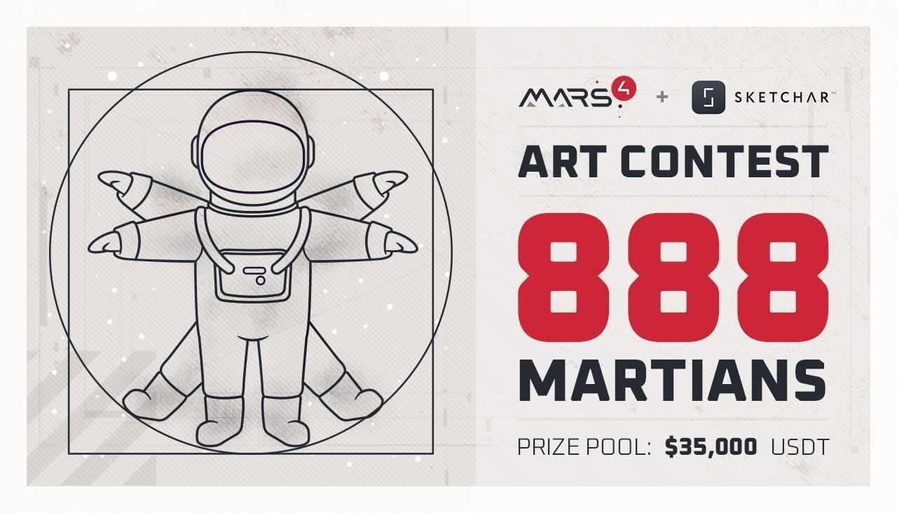 Mars4 and Sketchar Team up to Launch Martians888 NFT Art Contest