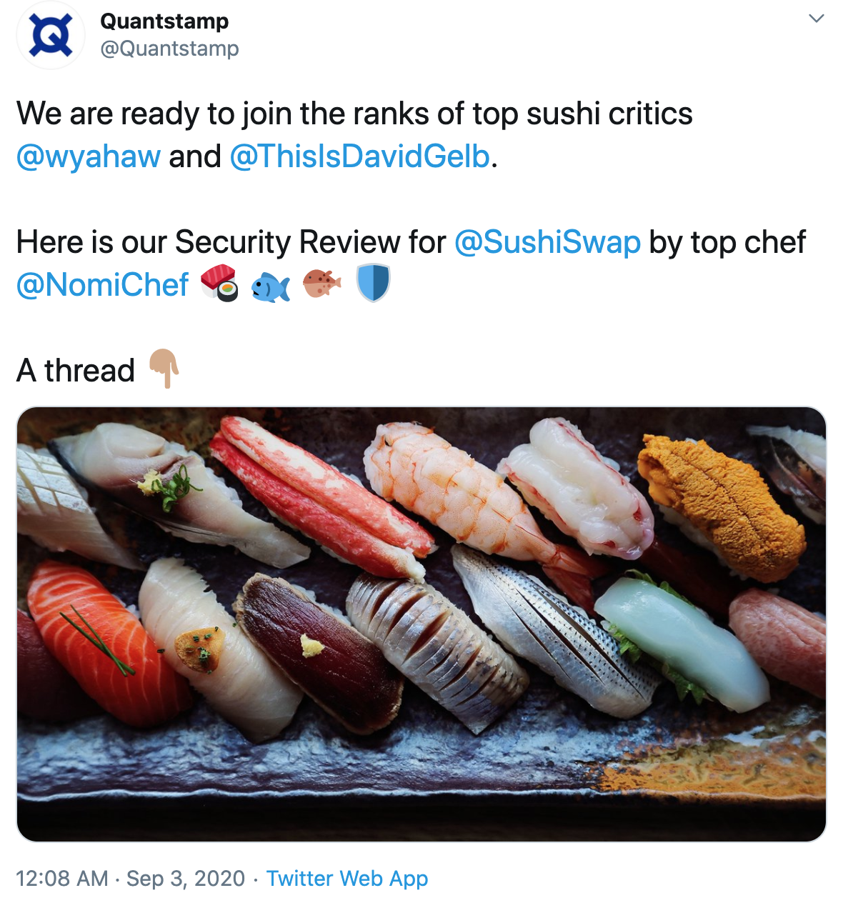 Tuit Quantsamp Sushi