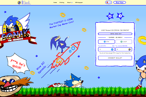 Conheça Sonik Coin, a moeda meme de “stake-to-earn”